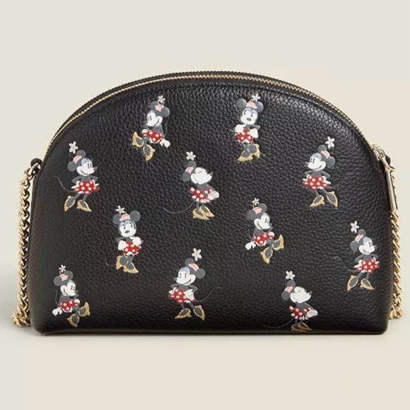 Brand New Kate Spade Minnie Mouse Double Zip Crossbody Purse - Picture 3 of 16